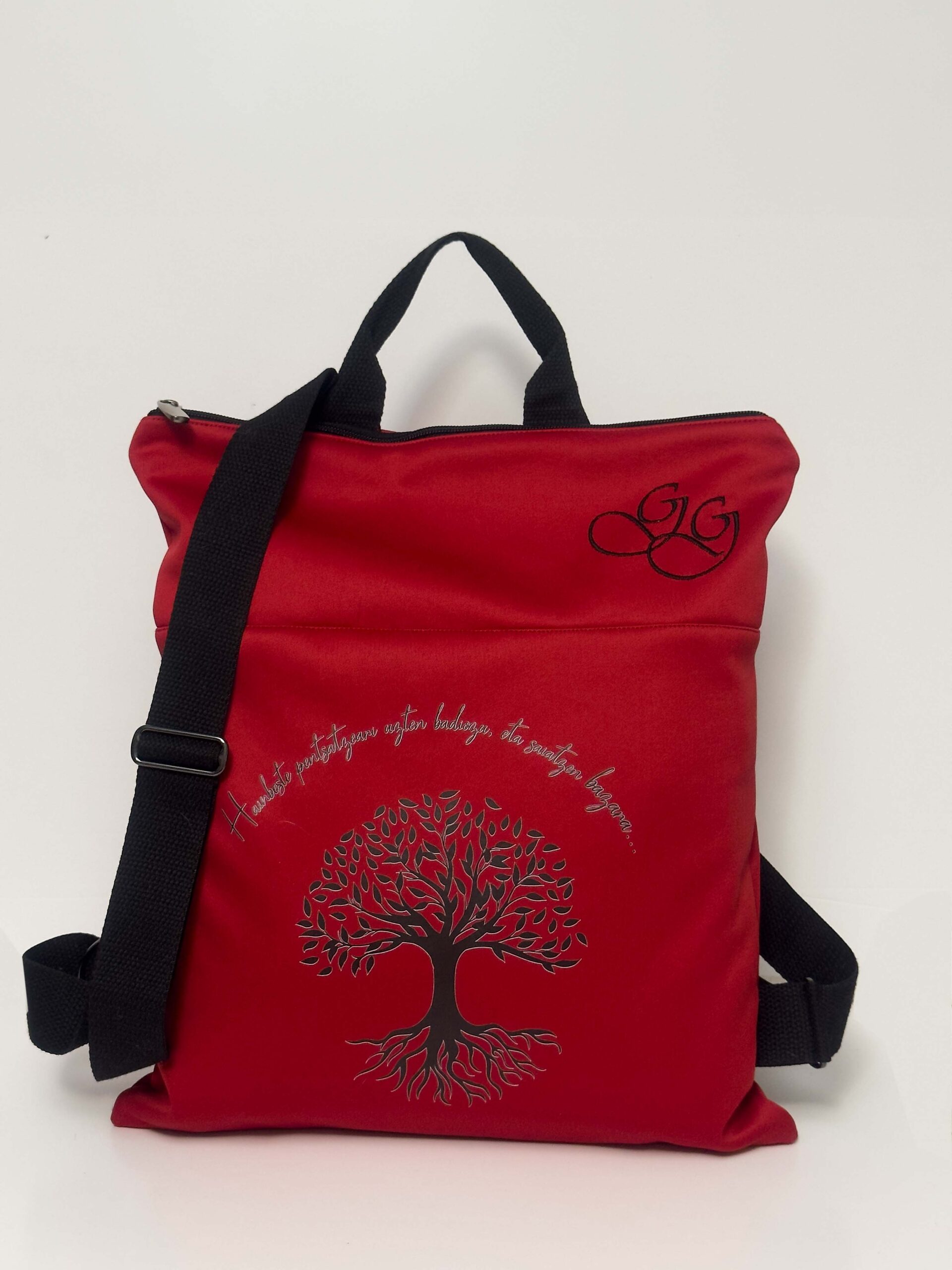 Mochila Impermeable Arbol de la vida Rojo - Imagen 2