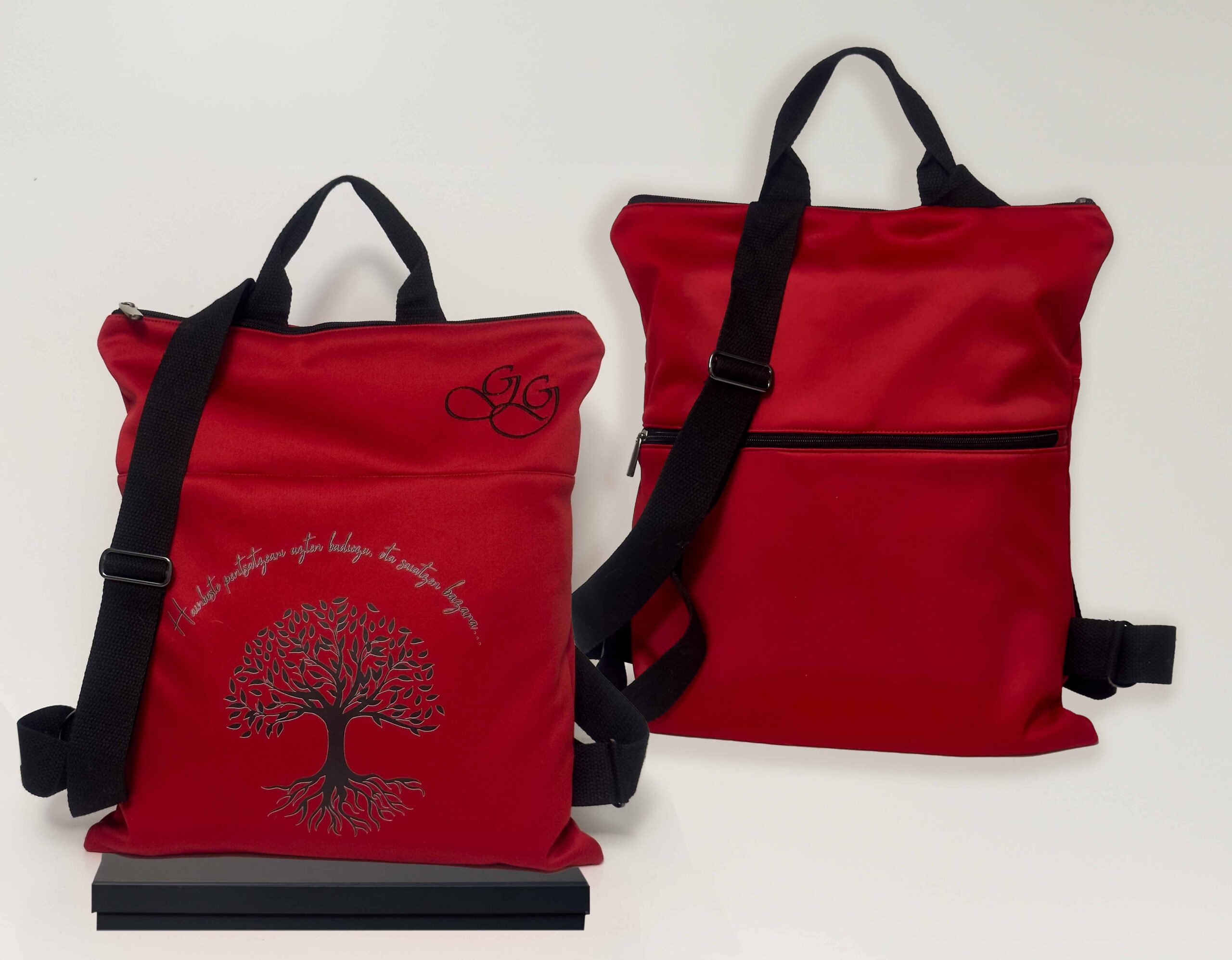 Mochila Impermeable Arbol de la vida Rojo