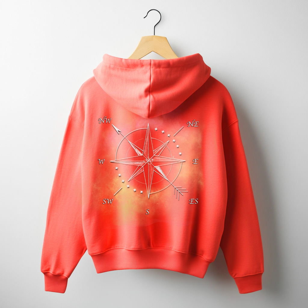 Sudadera Brujula rosa de los vientos - Imagen 3