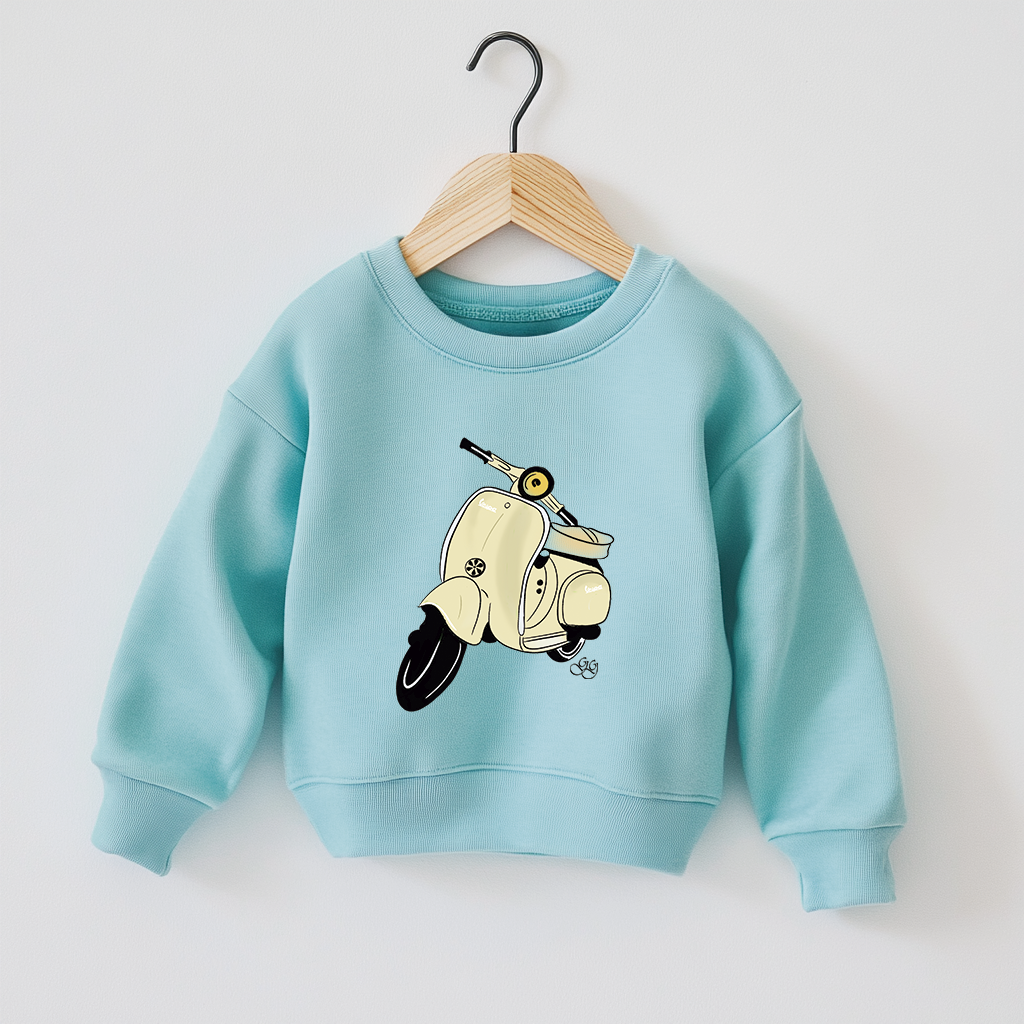 Sudadera turquesa vespa - Imagen 2