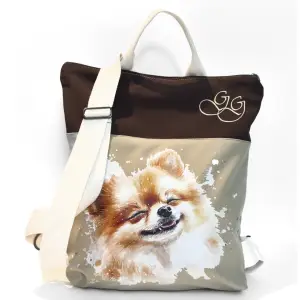Mochila Pomerania crema