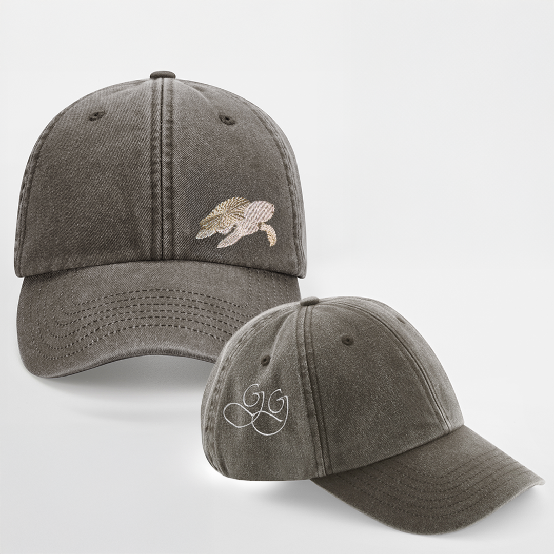 Gorra Marrón de Algodón Orgánico Tortuga Marina