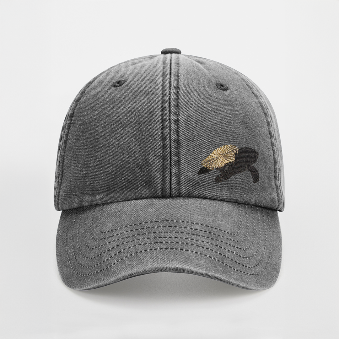 Gorra Negra de Algodón Orgánico Tortuga Marina - Imagen 2