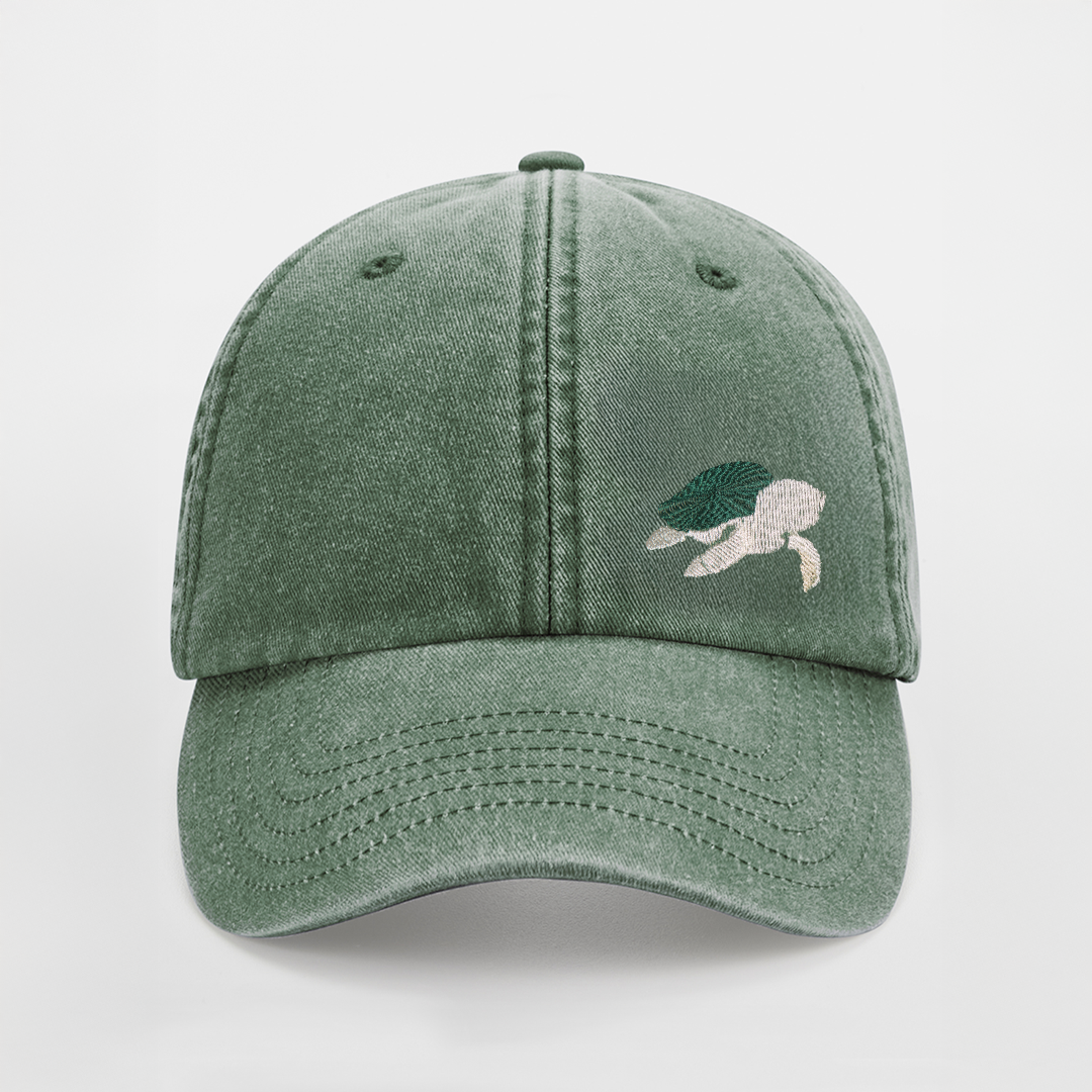 Gorra Verde de Algodón Orgánico Tortuga Marina - Imagen 2