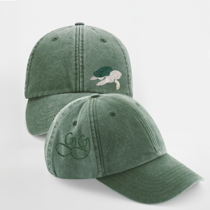 Gorra Verde de Algodón Orgánico Tortuga Marina