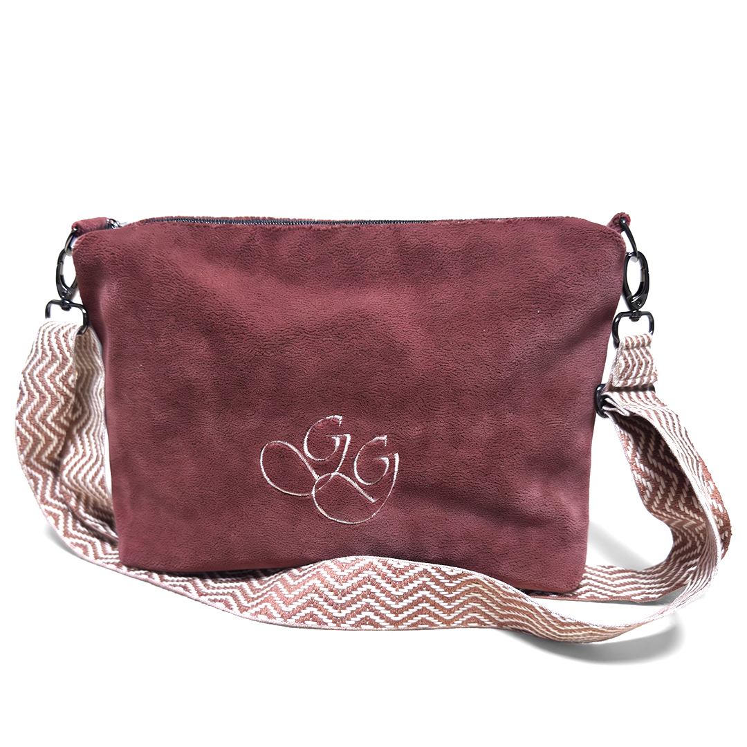 Bolso granate pelo