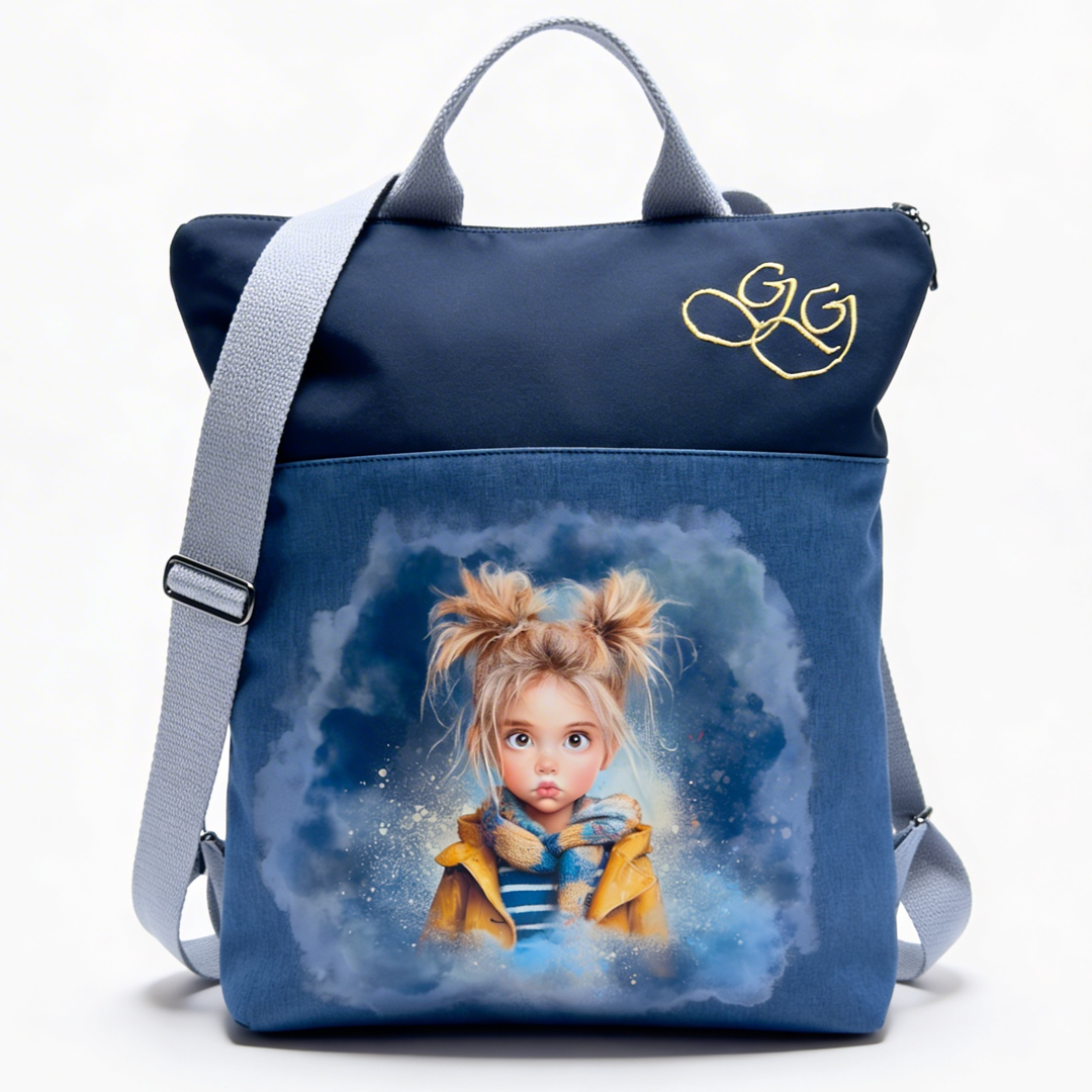 Mochila Impermeable niña rubia