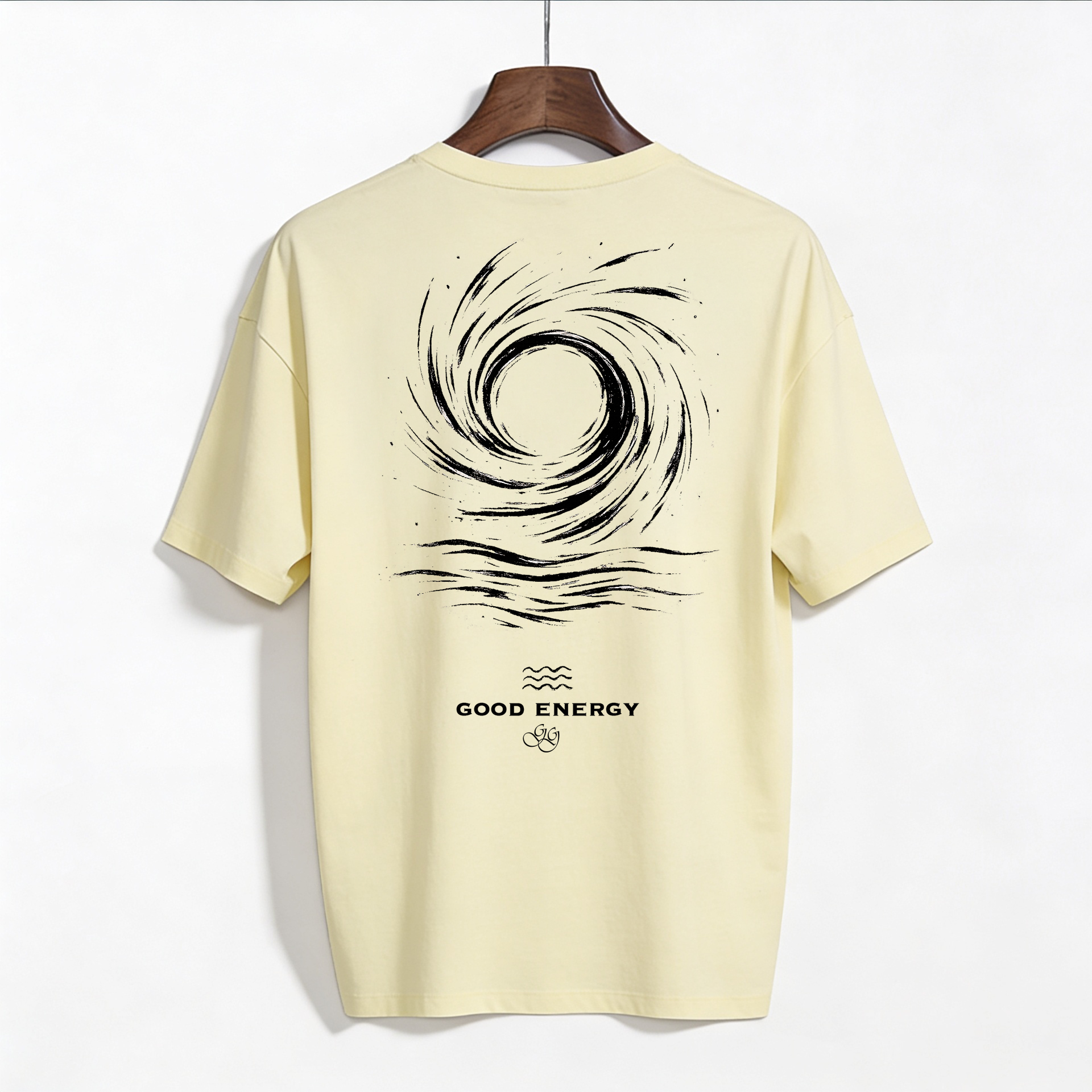Camiseta amarilla unisex de algodón orgánico | Good Energy - Imagen 4