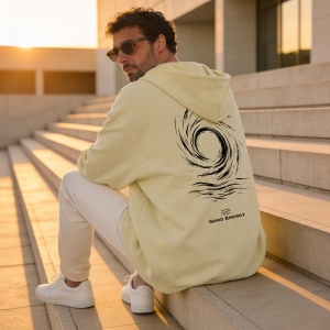 Sudadera amarilla unisex de algodón orgánico | Good Energy