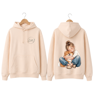 Sudadera Lía & Sira – Rosa Polvo